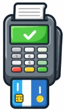 Terminal de paiement par carte bancaire